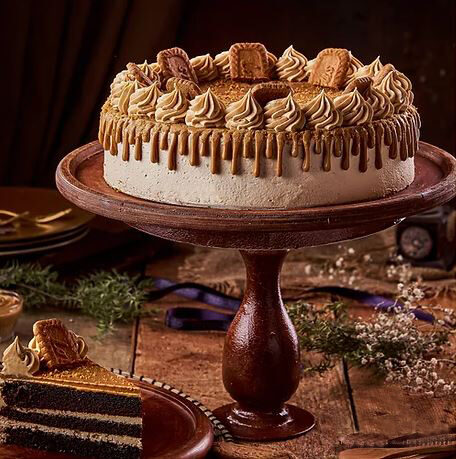 Lotus Fudge Cake Torte