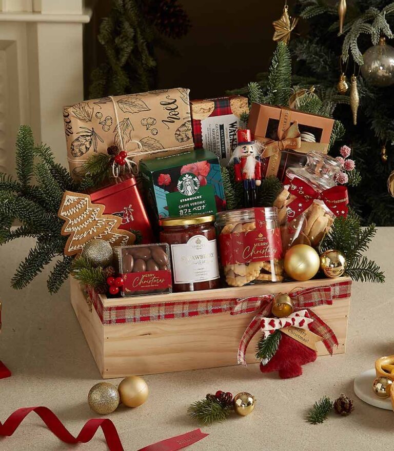 Festive Treats Wooden Gift Crate