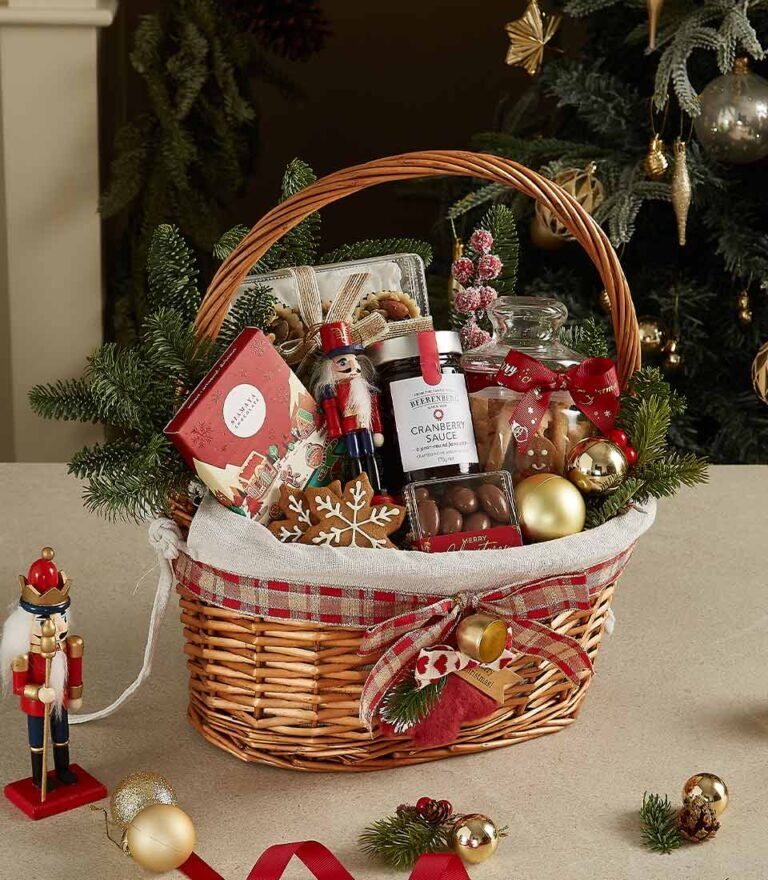 Festive Gourmet Wicker Basket