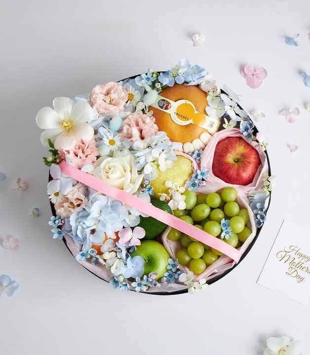 Deluxe Mother's Day Fruit and Flower Box