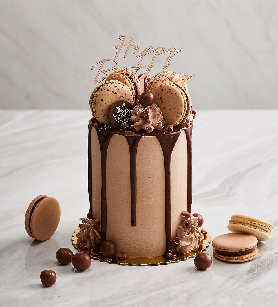 Mini cake milk chocolate frosting milk chocolate