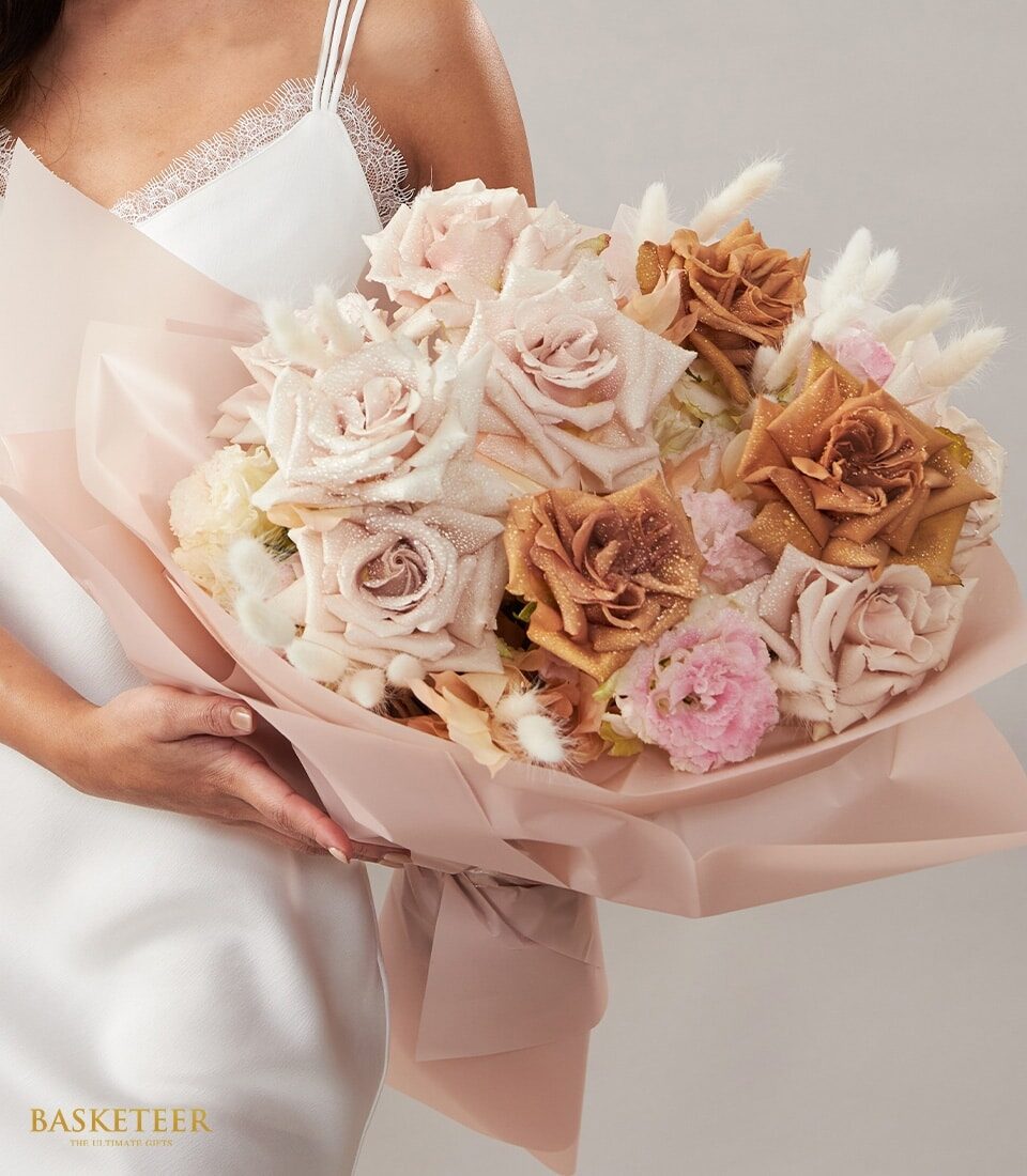 Timeless Toffee Roses Bouquet