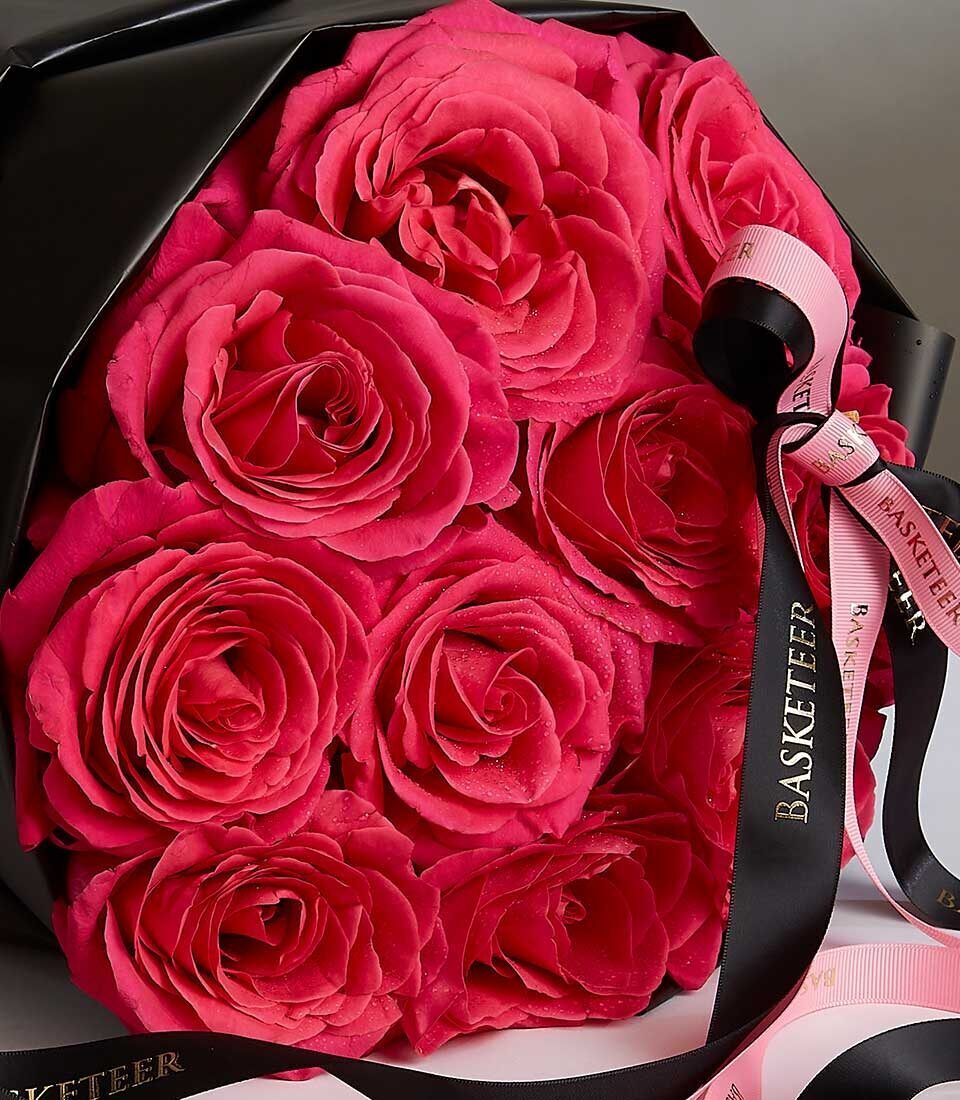 Pink Floyd Roses Bouquet (S ( 10 Stem of Maine Roses ))