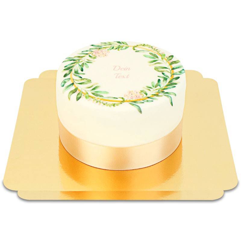 Deluxe Eucalyptus Cake + individual label (Small (18 cm (12 servings)))