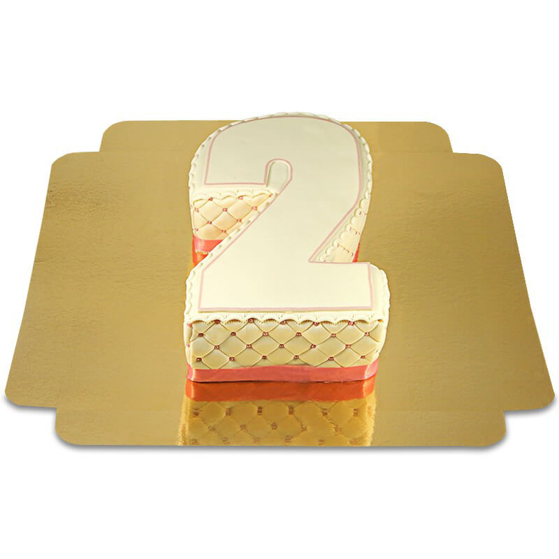 Deluxe number cake, different colors
