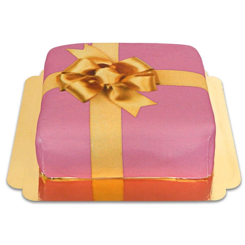 Gift cake pink