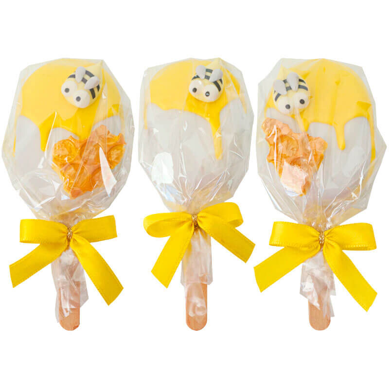 Honeybee Cake Popsicles (10 Stack)