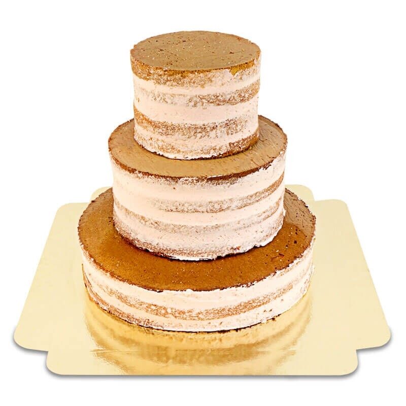 Naked Cake Peach-Passion Fruit 3-Tier