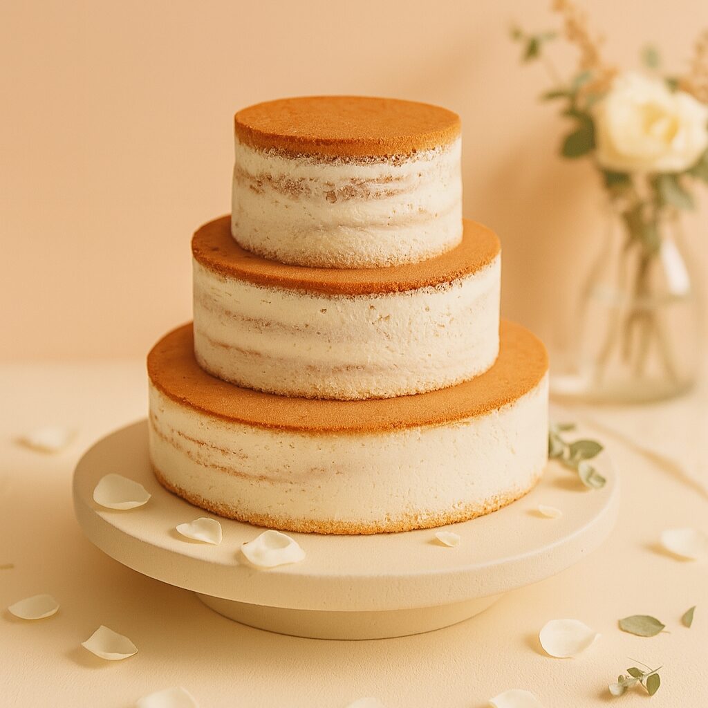 Naked Cake Vanilla/Raspberry - various sizes (Small (18 cm (12 servings)))