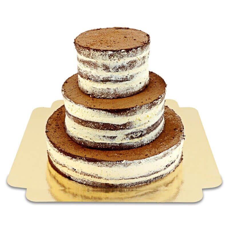 Naked Cake Chocolate-Vanilla 3-Tier
