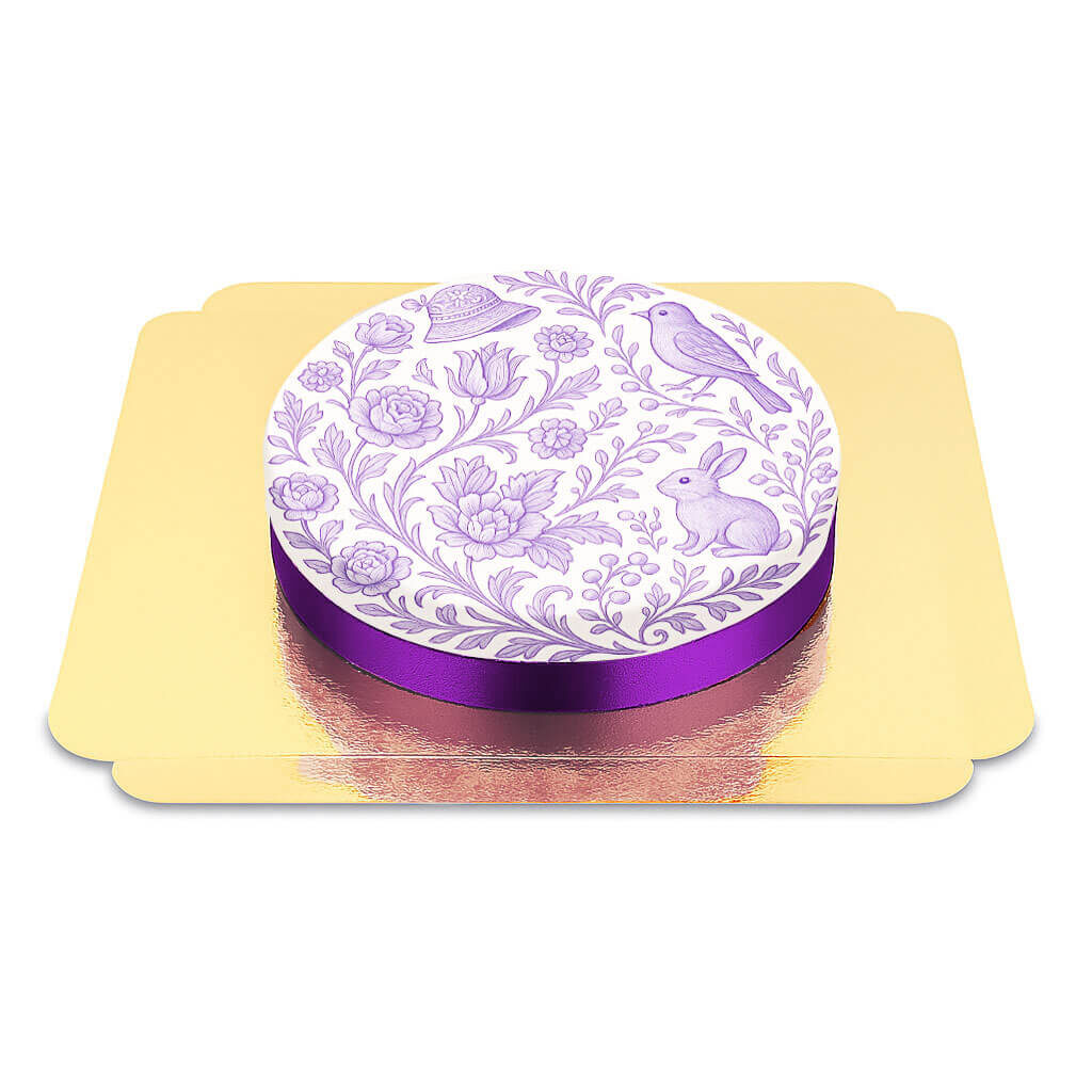 Lavender porcelain painting cake (Small (18 cm (6 servings)))