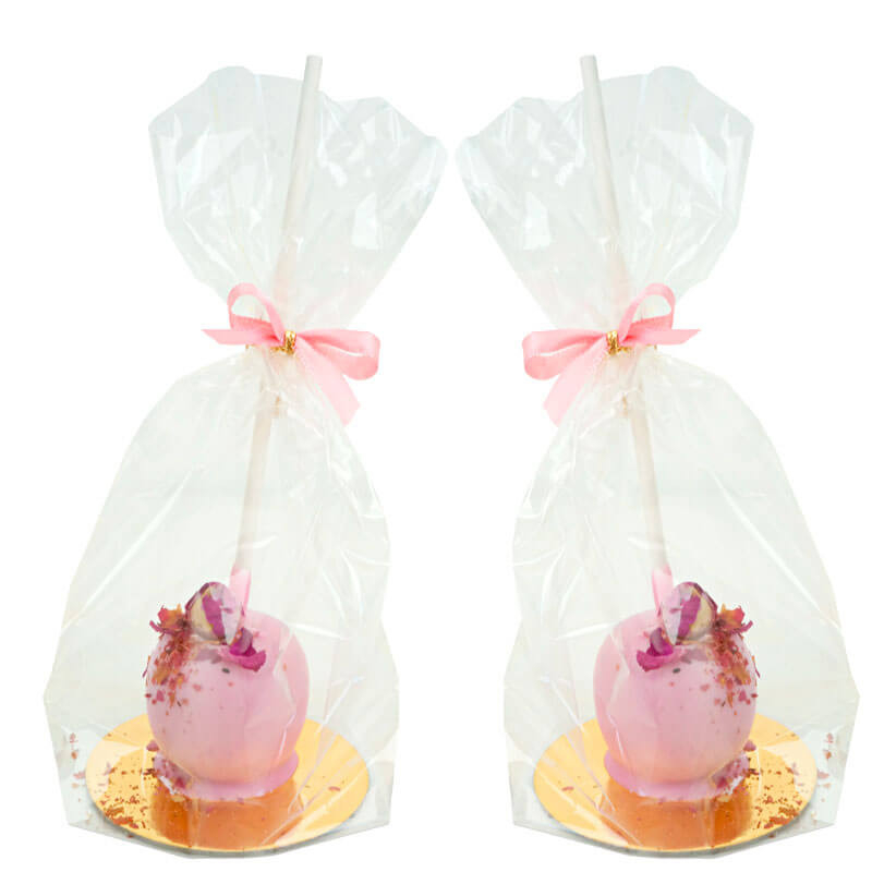 Pink Rose Petals Deluxe Cake Pops (Pack of 10)