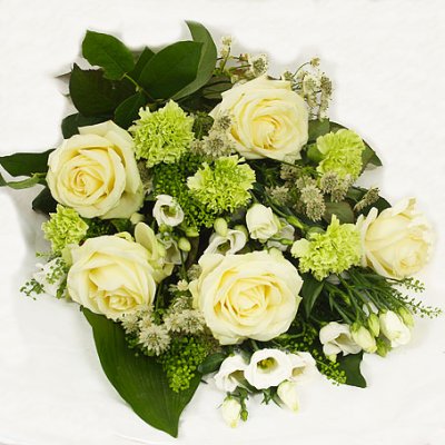 Funeral Flowers - florist choice white (Large)