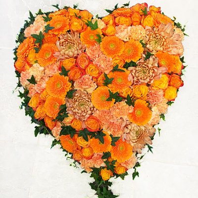Funeral Flowers - Peach (Small)