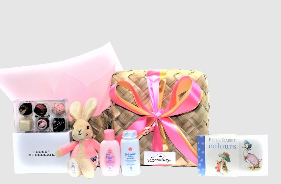 Flopsy Bunny Baby Shower Gift Box in Pink