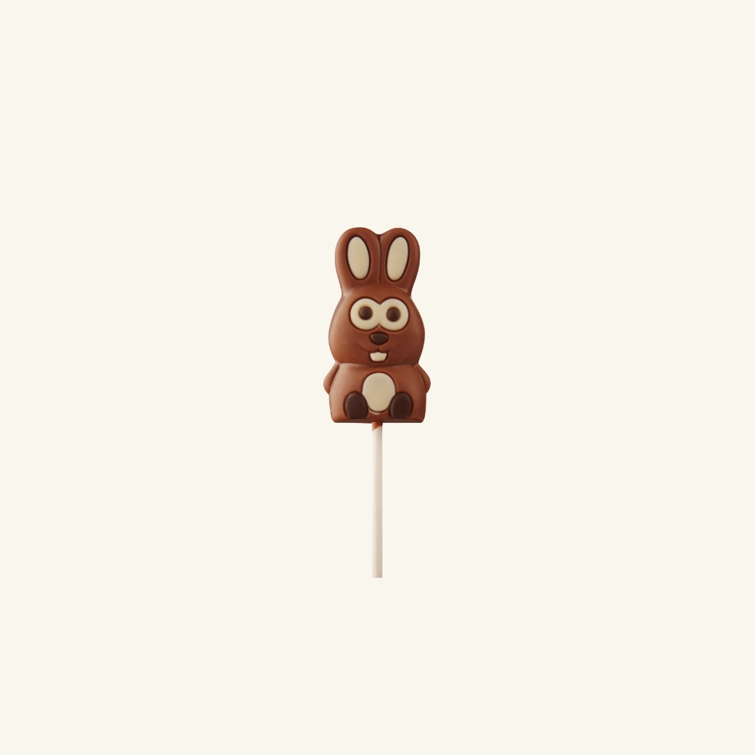 Chocolate lollipop bunny – 25g - 5 pcs