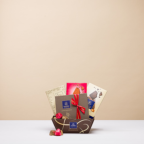 Leonidas Trinidad Red Gift Basket