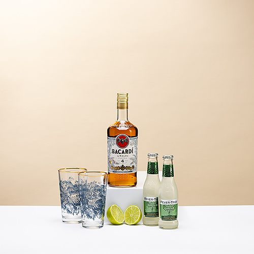 Bacardi Dark & Stormy Gift Box