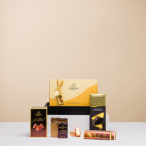 Godiva Black & Gold Gift Tray