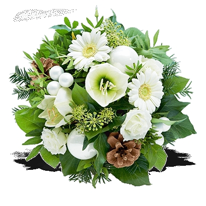 Christmas biedermeier Glorious White (Small)