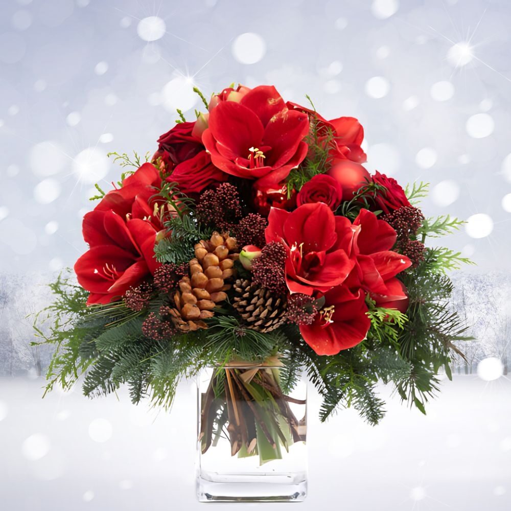 Christmas bouquet "Crackling Fireplace" (Small)