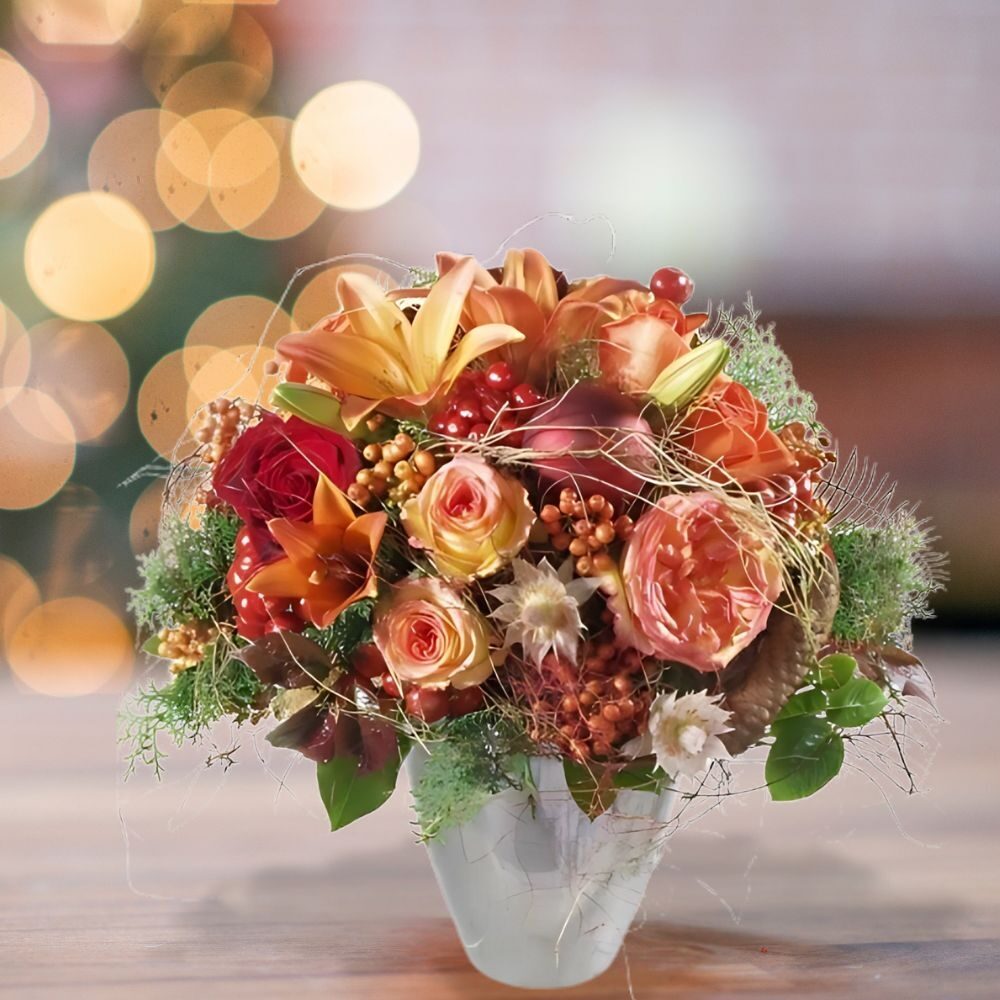 Christmas centerpiece Warm Christmas. (Medium)