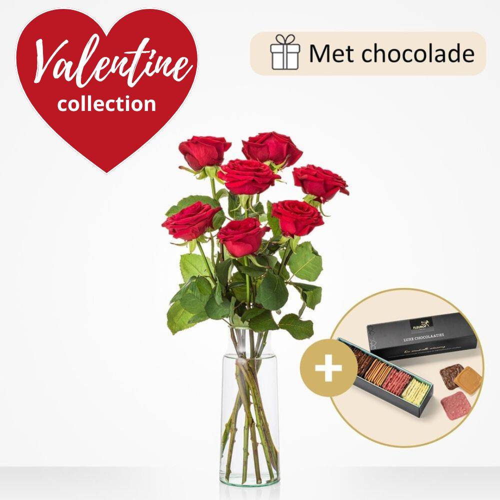 Valentine’s Day Chocolate and Roses Gift Set – Perfect Match