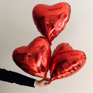 Red Heart Balloons