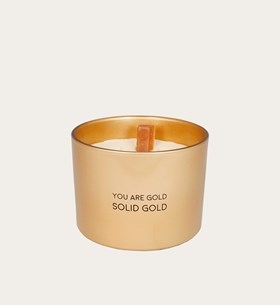 My Flame Scented Candle You Are Gold with Wax Gold Bar