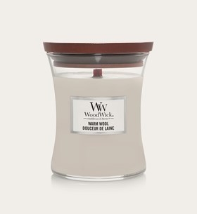 Woodwick Scented Candle Medium Warm Wool