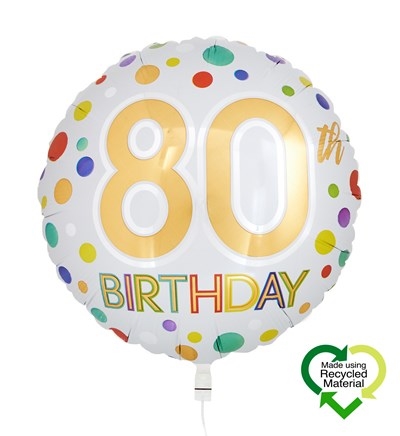 Balloon Eco 80 Birthday