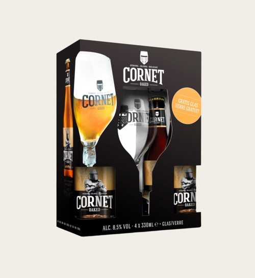 Cornet Oaked 4x33 cl including beer glass