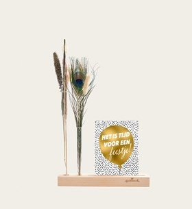 Letterbox Package Dried Flowers Card Holder Flowershot Natural