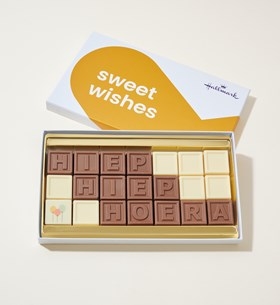 Chocolate telegram Hip Hip Hooray