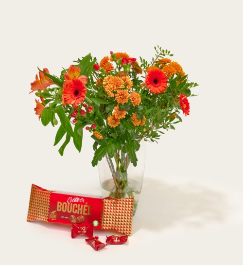 Bouquet of Flowers Emmanuel with Cote dOr Bouchee