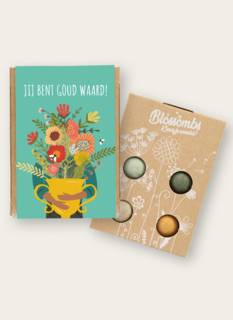 You Are Worth Gold Blossombs Box With 4 Flower Seeds