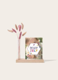 Letterbox Package Drying Plumes Card Holder Pink Beige