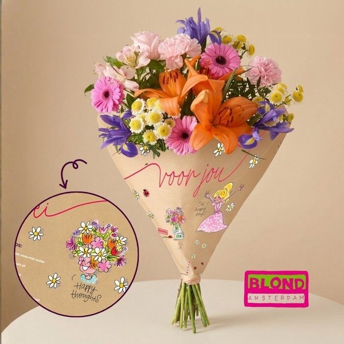 Blond Amsterdam Bouquet in gift packaging | M / L (Standard)