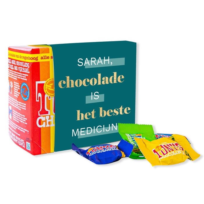 Tony's Chocolonely | Tiny Tony's | Get Well Soon with your own name | 200g