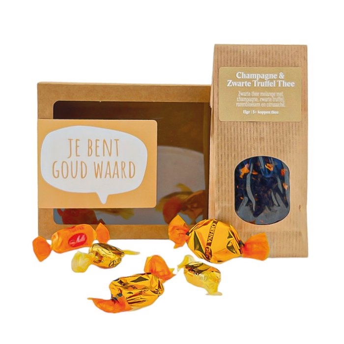 Tea Gift Box | Tea and treats | You are worth your weight in gold