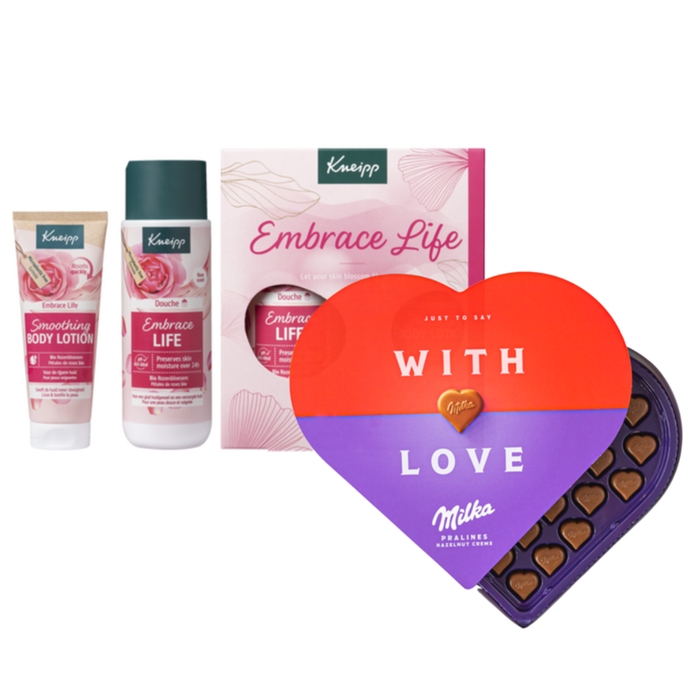 Kneipp Gift Set | Milka Pralines with love 165g