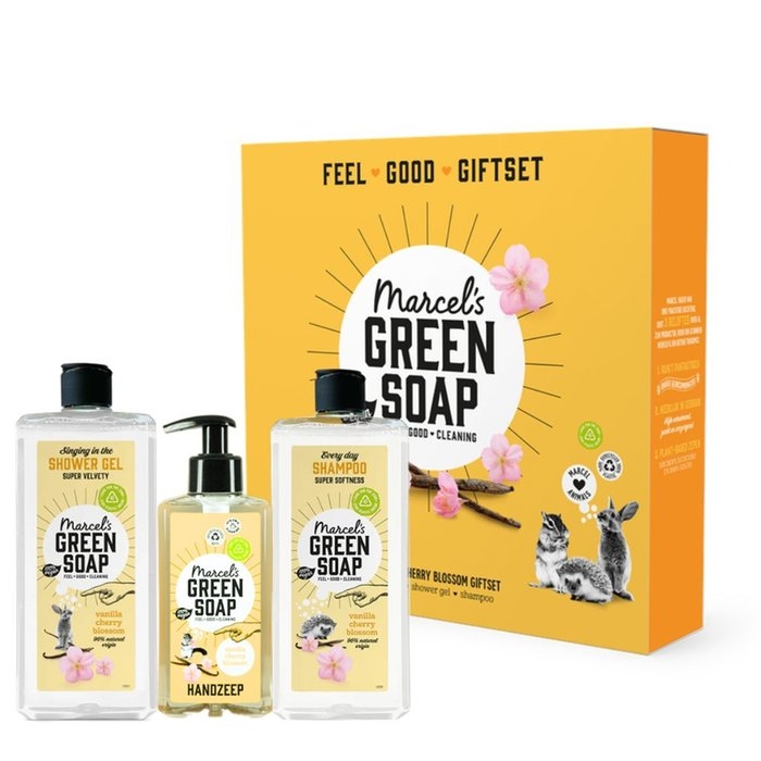 Marcel's Green Soap | Vanilla & Cherry Blossom Gift Set