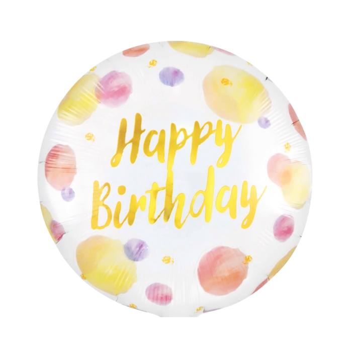 Happy Birthday dots balloon