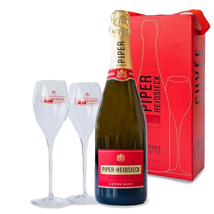 Piper Heidsieck | Brut Glasspack | 750ml with 2 glasses