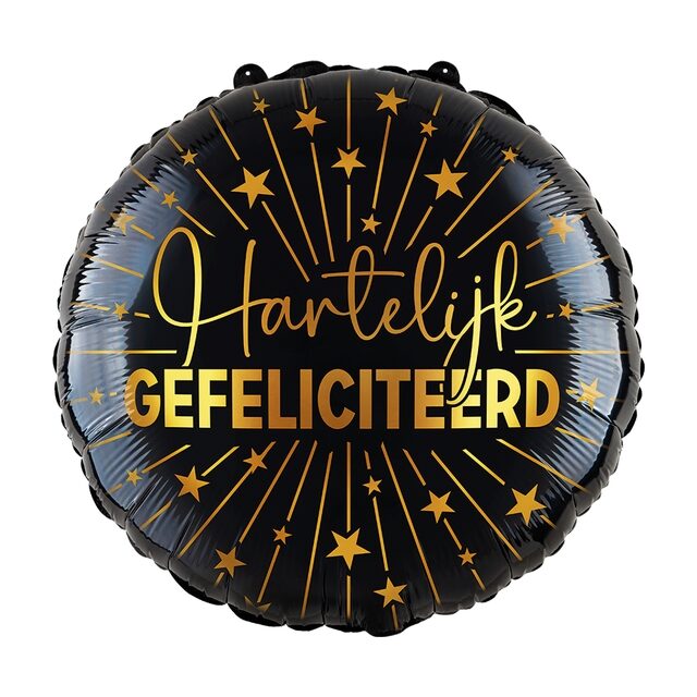 Balloon | Congratulations | Black and gold