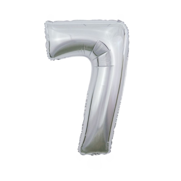 Balloon | XL | Number 7 | Silver