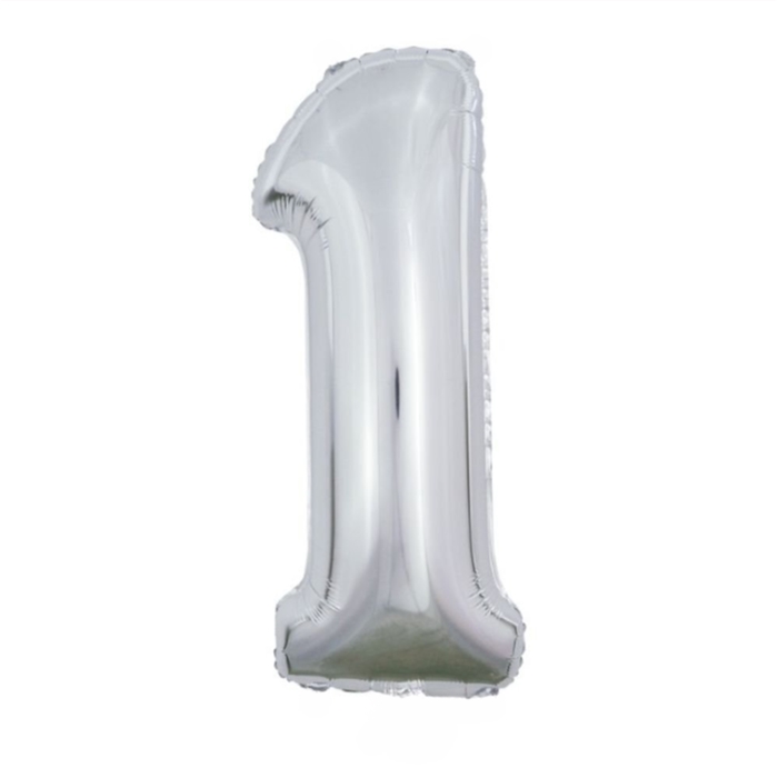 Balloon | XL | Number 1 | Silver
