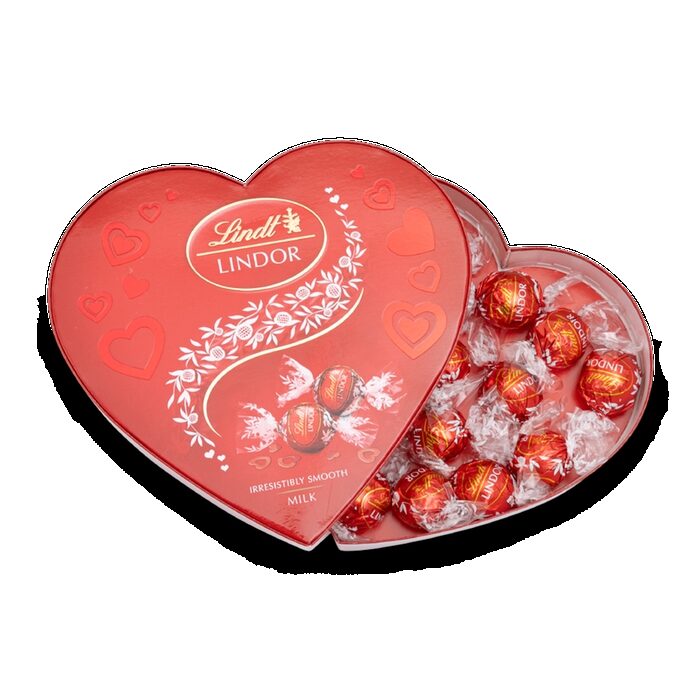 Lindt | LINDOR Heart Milk | 200 grams