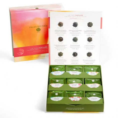 Set of 9 Flavoured Teas in muslin - whole leaf