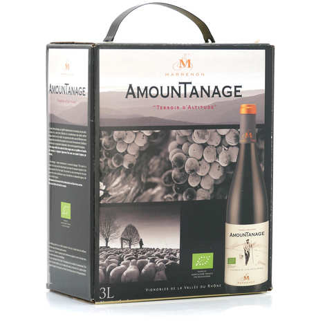 Organic Red Amountanage Wine From Luberon in Bag in Box